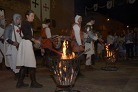 Procesión de las antorchas en las V Jornadas Medievales, Manzanares, Ciudad Real, España